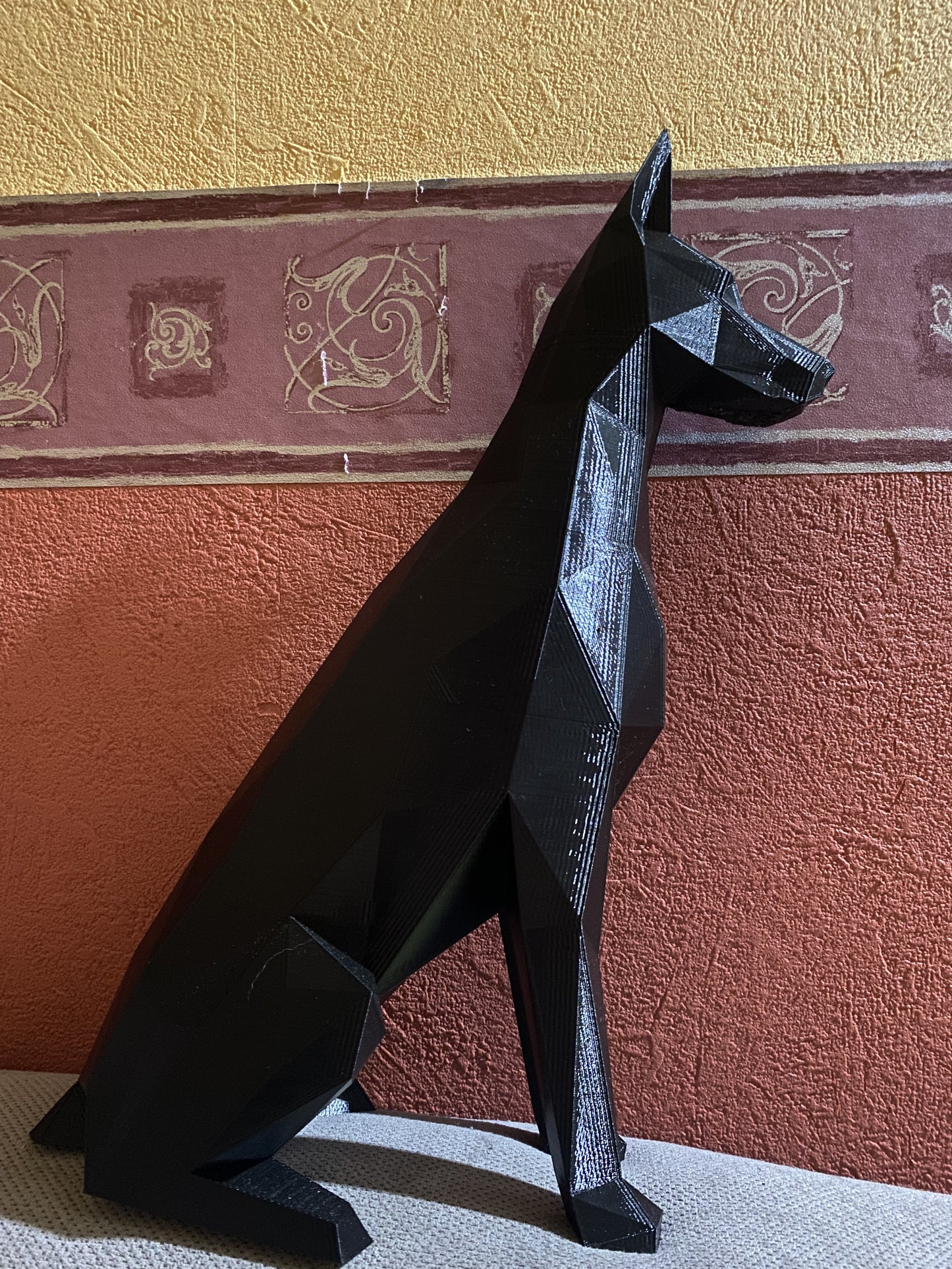 Statue de Doberman