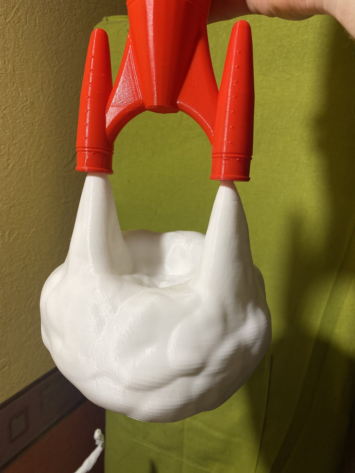 Impression 3D Fusée Rouge au Décollage