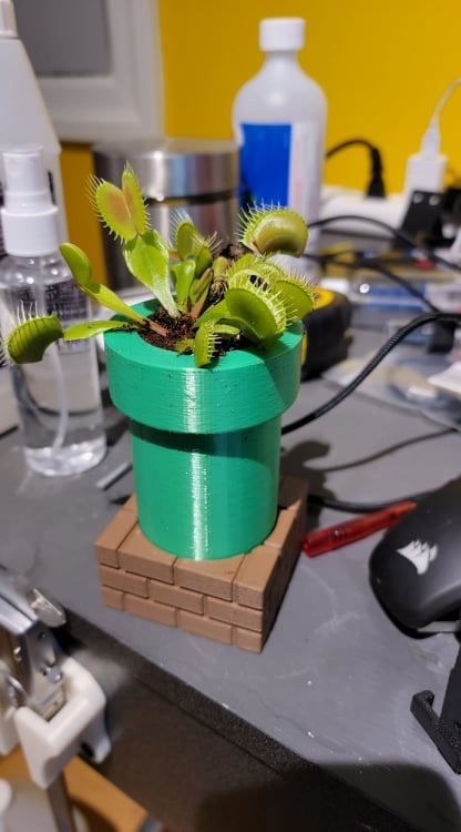 pot de fleur mario