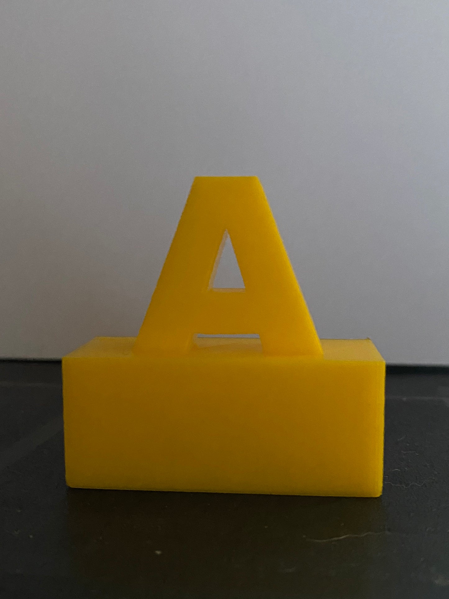 lettre A en 3d