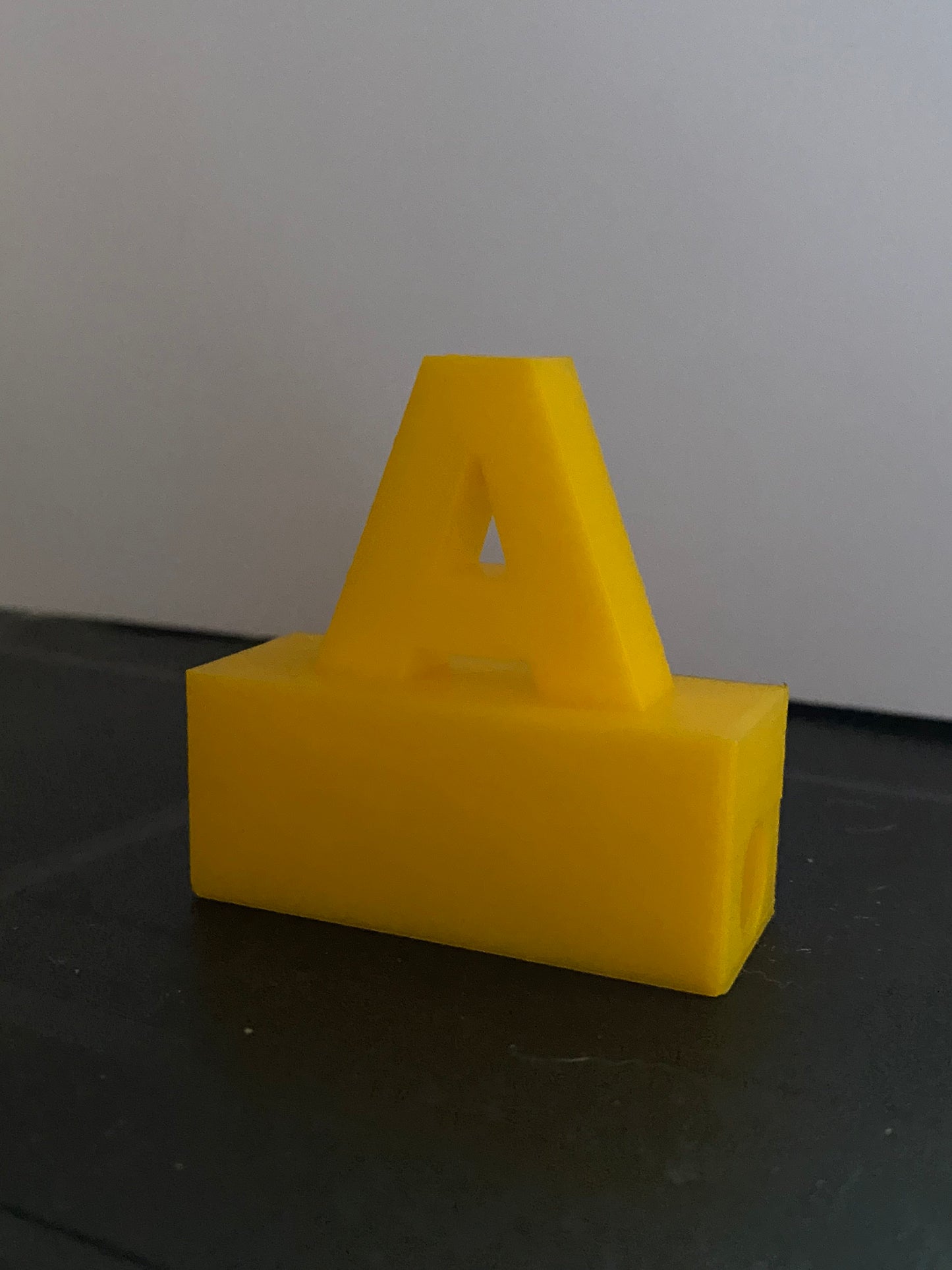 lettre A en 3d