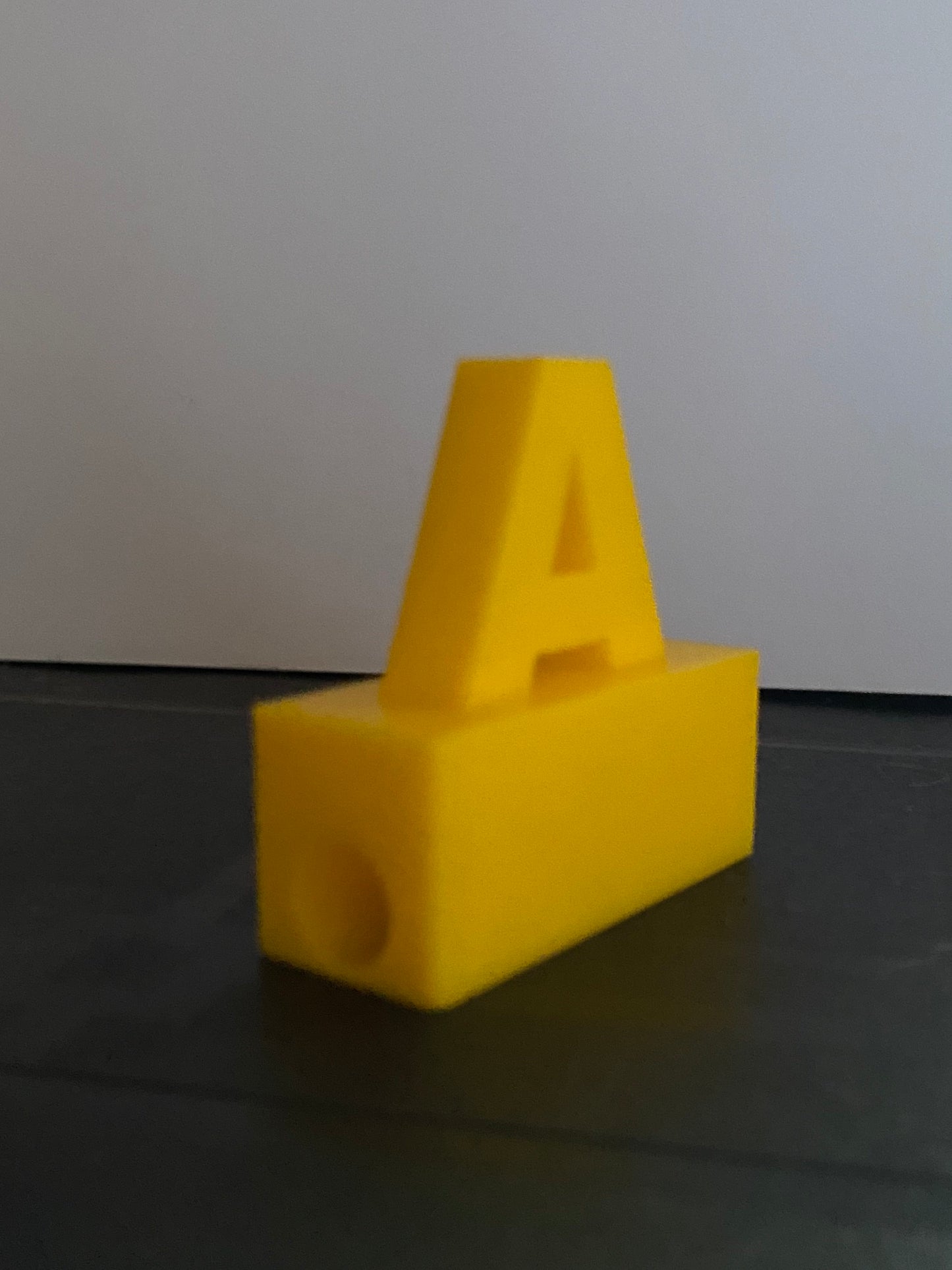 lettre A en 3d