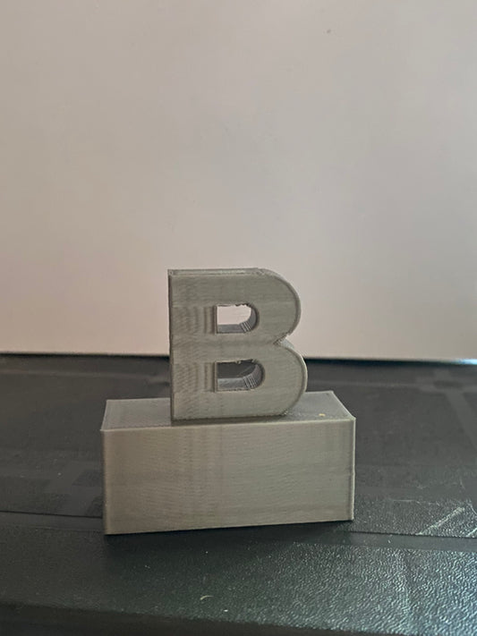 Lettre B en 3D