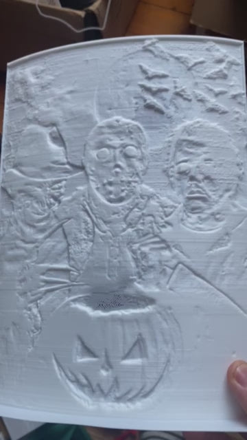 Lythophanie Michael Myers, Freddy Krueger, Jason Voorhees : Citrouille Éclairée